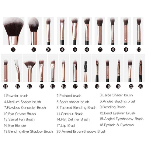Multi-Color Professional Eye Makeup Brush-BH00733-Veeddydropshipping