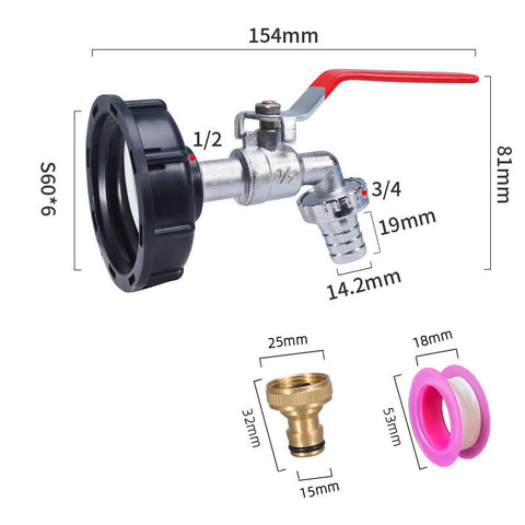 Coarse Thread Connecter Water Coupling Adapter-HA01550-Veeddydropshipping