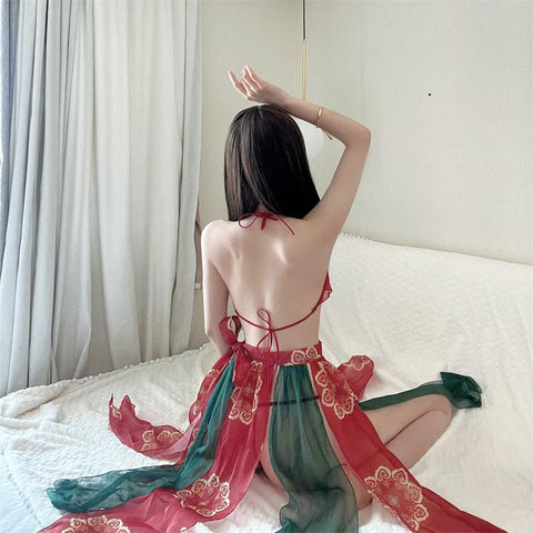 Underwear Sexy Perspective Apron Uniform Suit-WF01486-Veeddydropshipping