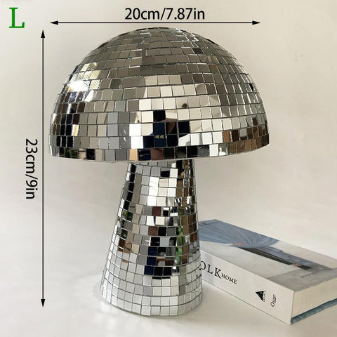 Mirror Ball Decor Reflective Mushroom Shape Ball-HA00321-Veeddydropshipping