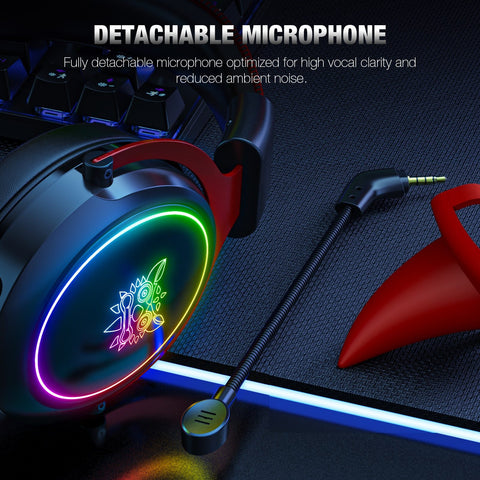 X10 RGB Wired Gaming Headset with Detachable Horn-CE01076-Veeddydropshipping