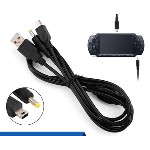 2-In-1 USB Data Cable Charger Charging Cord For PSP 2000 3000 Gaming Accessories-CE01444-Veeddydropshipping