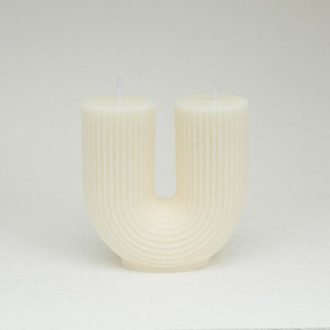 Home decorative U-Shaped geometric scented candles-HA00378-Veeddydropshipping