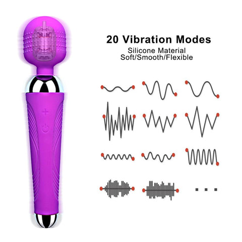 Wireless Dildos AV Vibrator Magic Wand for Women Clitoris Stimulator -BH01176-Veeddydropshipping