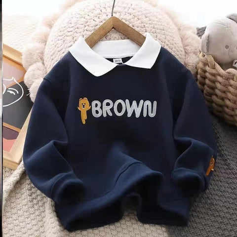 Boys Fleece-Lined Thickened Cotton Jacket Children-Veeddydropshipping