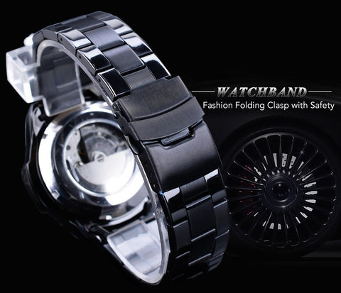 Stainless Steel Men Mechanical Automatic Wrist Watches -JW00617-Veeddydropshipping
