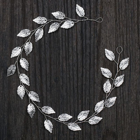 Tiaras Leaves Wedding Hair Accessories Women Hair Jewelry -JW00530-Veeddydropshipping