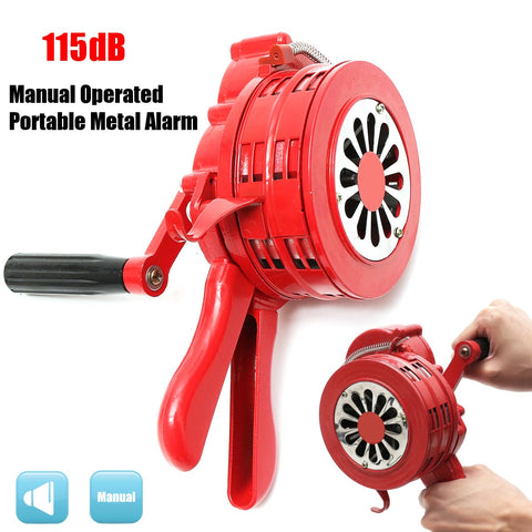 Manual safety alarm air defense  portable fire drill-CO00633-Veeddydropshipping