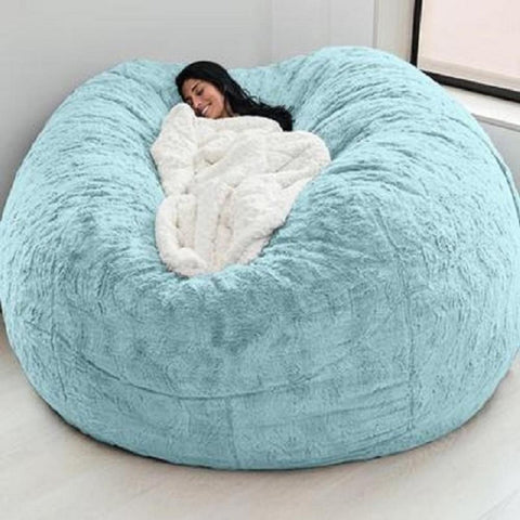 Bean Bag Cover Ultra-soft Lazy Sofa Cover-HA01559-Veeddydropshipping