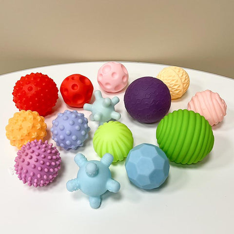 14PCS Develop baby&#39;s Tactile Senses Toy Baby Touch Hand Ball Hand Catching-TB00488-Veeddydropshipping