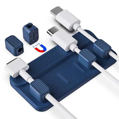 Silicone Magnetic Organizer Wire Organizer Office Desktop Organizer Usb Cable Winder Cable-PA00876-Veeddydropshipping