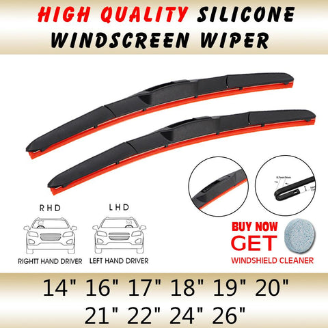 2PCS Car Windshield Wiper U Hook type14&quot; 16&quot; 17&quot-AM00196-Veeddydropshipping