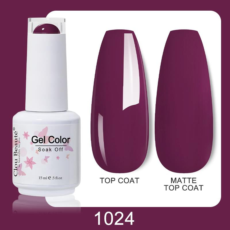 116 color 15ML Nail Gel Polish Matte Top Coat Semi Permanent-BH01008-Veeddydropshipping