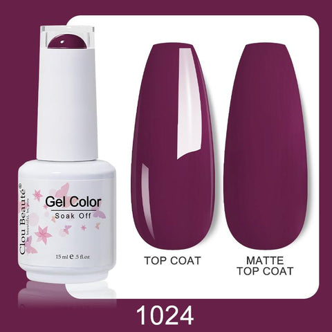 116 color 15ML Nail Gel Polish Matte Top Coat Semi Permanent-BH01008-Veeddydropshipping