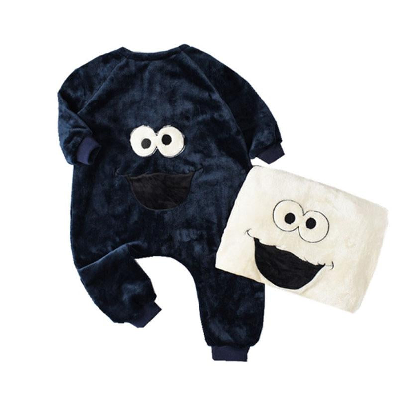 Kids Baby Boys Girls Pajamas Wintrer Children Flannel Animal-Veeddydropshipping