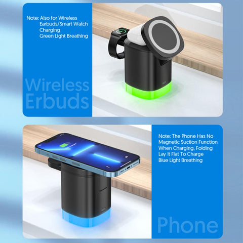 3 in 1 Magnetic Wireless Charger Stand Fast Charging-PA01120-Veeddydropshipping