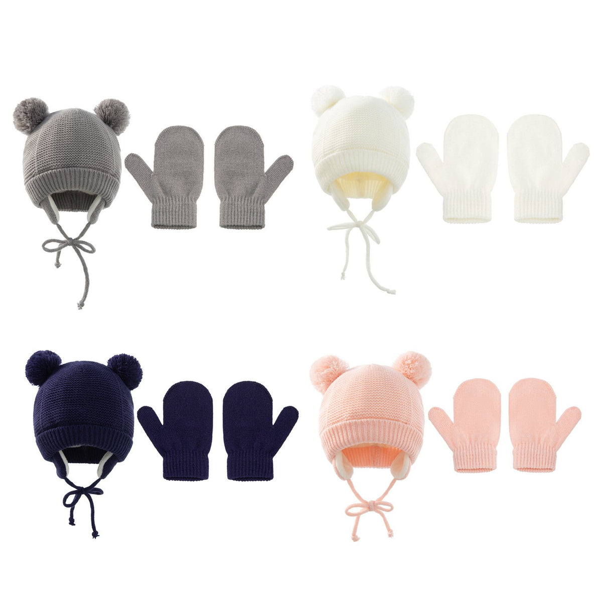 Winter Baby Stuff Hat for Boy Girls Accessories Knited Cap Kids Hat Fleece-TB00457-Veeddydropshipping