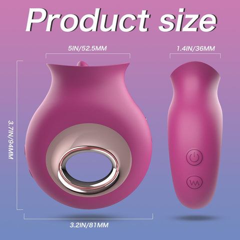 Vibrator for Women G-Spot Licking Dildo Clit Nipple Stimulator Oral Tongue Pussy -BH01177-Veeddydropshipping