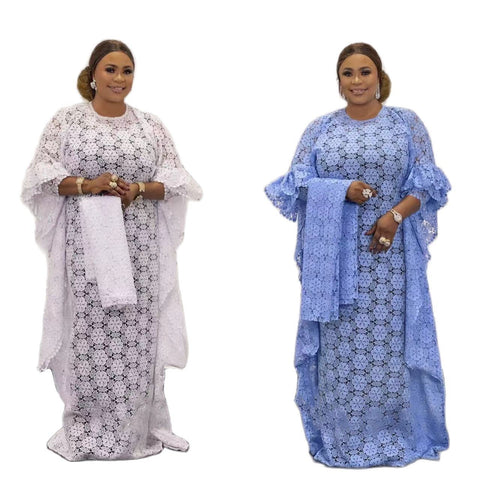 African Women Dashiki Long Evening Maxi Dresses-WF01665-Veeddydropshipping