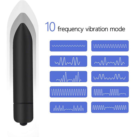 10 Speed Mini Bullet Vibrator For Women Waterproof Clitoris Stimulator Dildo -BH01225-Veeddydropshipping