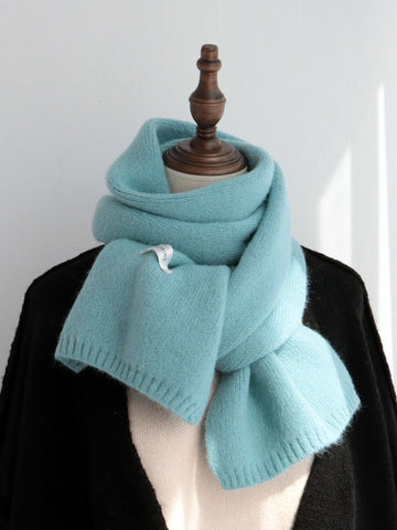 female version knitted wool scarf-WF01240-Veeddydropshipping