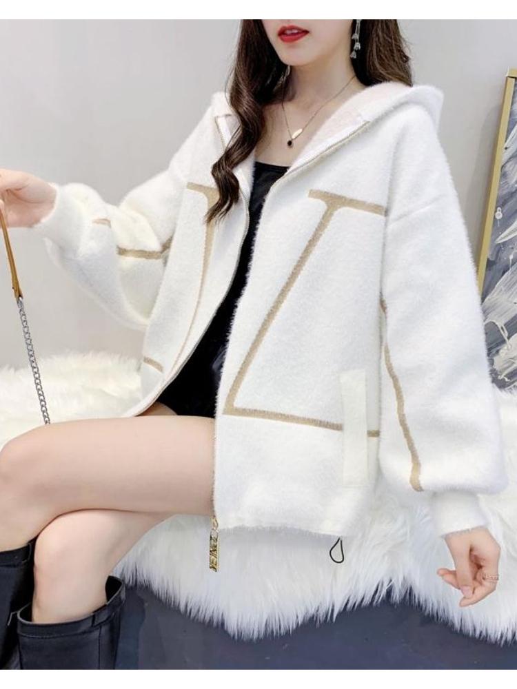Winter Coat for Women Korean Style Loose Faux Mink Jacket-Veeddydropshipping