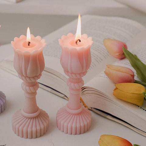 Candlestick Scented Candle For Home Decorative-HA00374-Veeddydropshipping