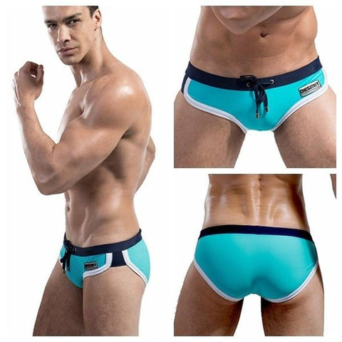 Briefs Summer Sexy Men Swimming Trunks Bikini Swimsuit Low Rise Bathing-MF01731-Veeddydropshipping