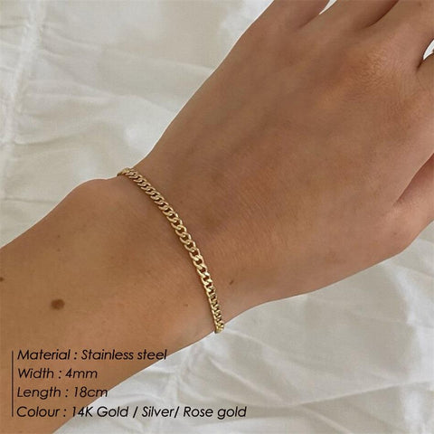 Bracelet  Stainless Steel Gold Plated Women -JW00961-Veeddydropshipping