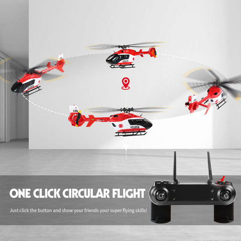 EC-135 Scaled 100 Size 4 Channels Gyro Stabilized RC Helicopter for Adults-TB01417-Veeddydropshipping