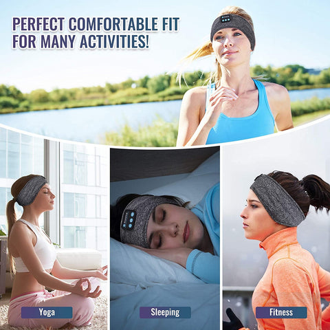 Thin Summer Sleep Headphones Bluetooth Mask Wireless Sports Headband -CE01154-Veeddydropshipping