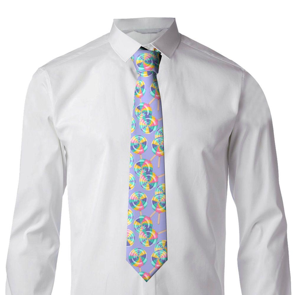 Spiral Necktie Unisex Polyester Neck Tie-WF01219-Veeddydropshipping