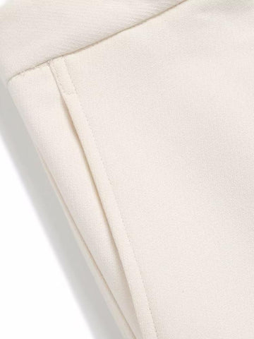 Fashion Zipper Trousers Vintage Lady Straight Pants-WF00084-Veeddydropshipping