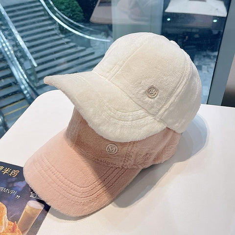 Lady Soft Fur Blended Baseball Caps-WF01370-Veeddydropshipping