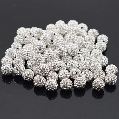 Crystal Disco Clay Spacer Beads For DIY Jewelry Making -JW01523-Veeddydropshipping
