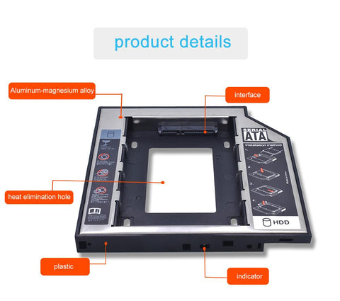 Aluminum HDD  Hard Drive Case Enclosure-CO00934-Veeddydropshipping