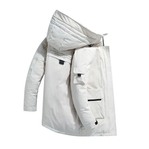 Coat Cotton Jacket Long Overcoat-MF01078-Veeddydropshipping