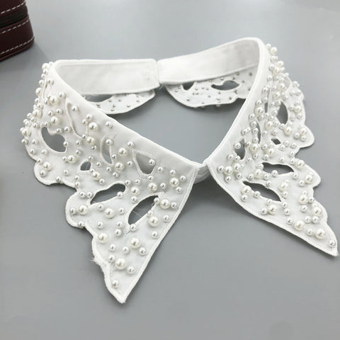 Woman Blouse Tops Fake Collar Necklace Ties-WF01343-Veeddydropshipping