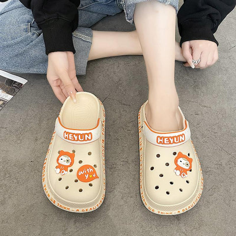 Slippers Thick Bottomed Beach Shoes Breathable-BS01198-Veeddydropshipping