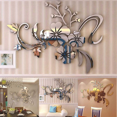 Self Adhesive Wall Sticker Flower Vine Modern-HA00241-Veeddydropshipping