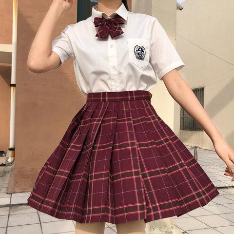 Japanese Jk Uniform Pleated Skirt Girl-WF00005-Veeddydropshipping