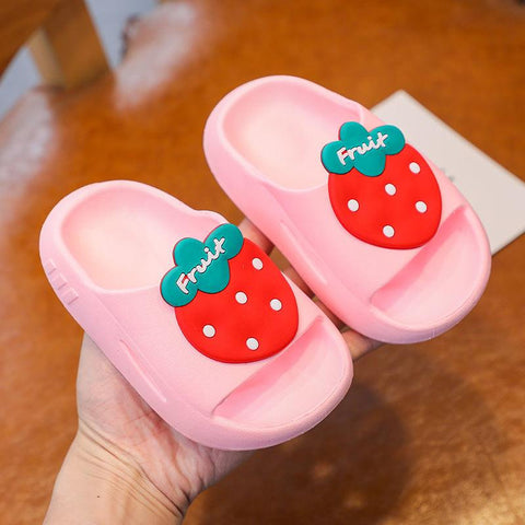 Cartoon Strawberry Kids Slippers for Boys Summer Beach Indoor-TB00131-Veeddydropshipping