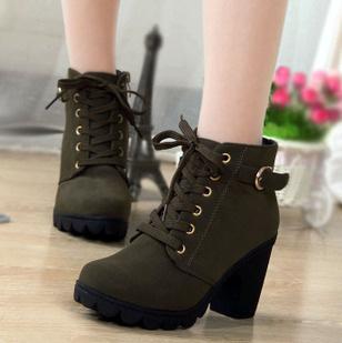 shoes high heels 8.5 cm lace-up women boots boots-BS01014-Veeddydropshipping
