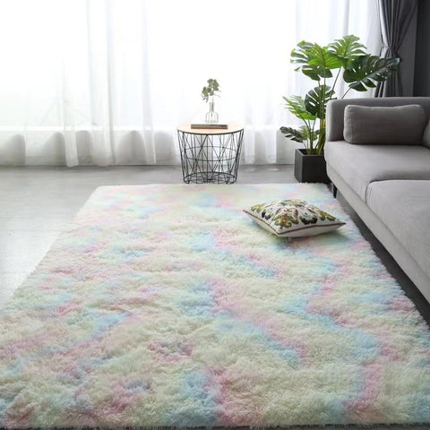 Nordic tie-dye carpet wholesale plush bedroom blanket-HA00426-Veeddydropshipping