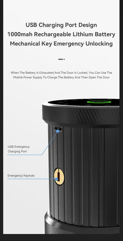 Fingerprint and Touchscreen Digital Door Lock-CO00599-Veeddydropshipping