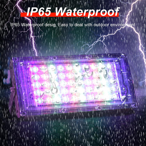 220V LED Floodlight Outdoor 100W 50W Waterproof 2835 RGB Warm Cold-TI00887-Veeddydropshipping