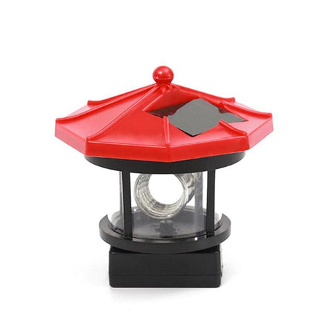 Solar Lights Lighthouse Lawn Light Plastic LED 360-degree Rotating-TI00852-Veeddydropshipping