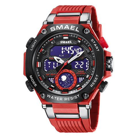 Quartz Wristwatches Sport Army Clock Alarm Dual Display-JW00800-Veeddydropshipping