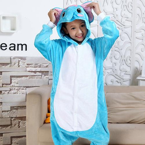Animal Panda Pajamas Boy Girl Unicorn Winter Christmas Dinosaur Kids-TB01040-Veeddydropshipping