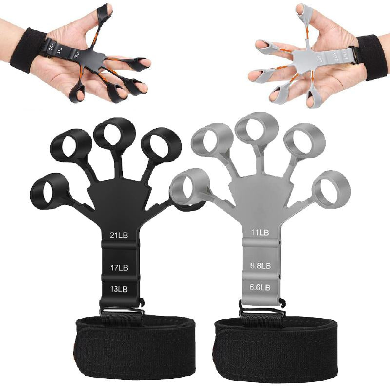 Silicone Guitar Finger Exerciser 6 Resistant Levels Hand Grips-OS01491-Veeddydropshipping